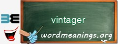 WordMeaning blackboard for vintager